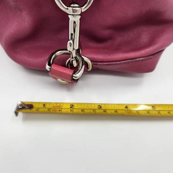 Coach Ashley Pink Leather Satchel handbag w crossbody - Picture 5 of 7